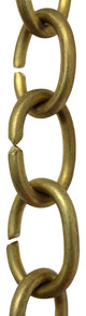 Brass Small Loop Chandelier Chain, 3'', Antique Brass, U23