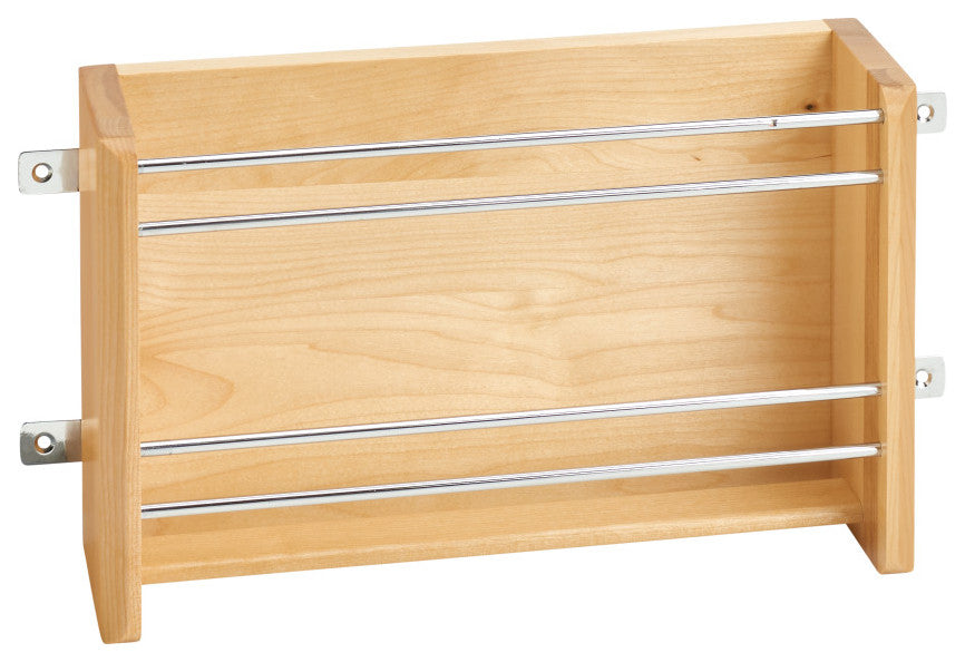 Wood Foil/Wrap Cabinet Door Organizer, 13.13"