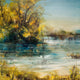 "Life Is a Deep River" Painting Print on Wrapped Canvas, 40x40