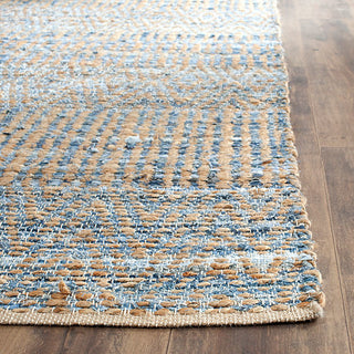 Safavieh Cape Cod Cap353A Natural, Blue Area Rug, 2'3" X 6'0"