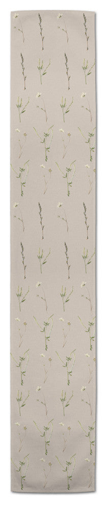 Floral Strands 16x90 Poly Twill Table Runner