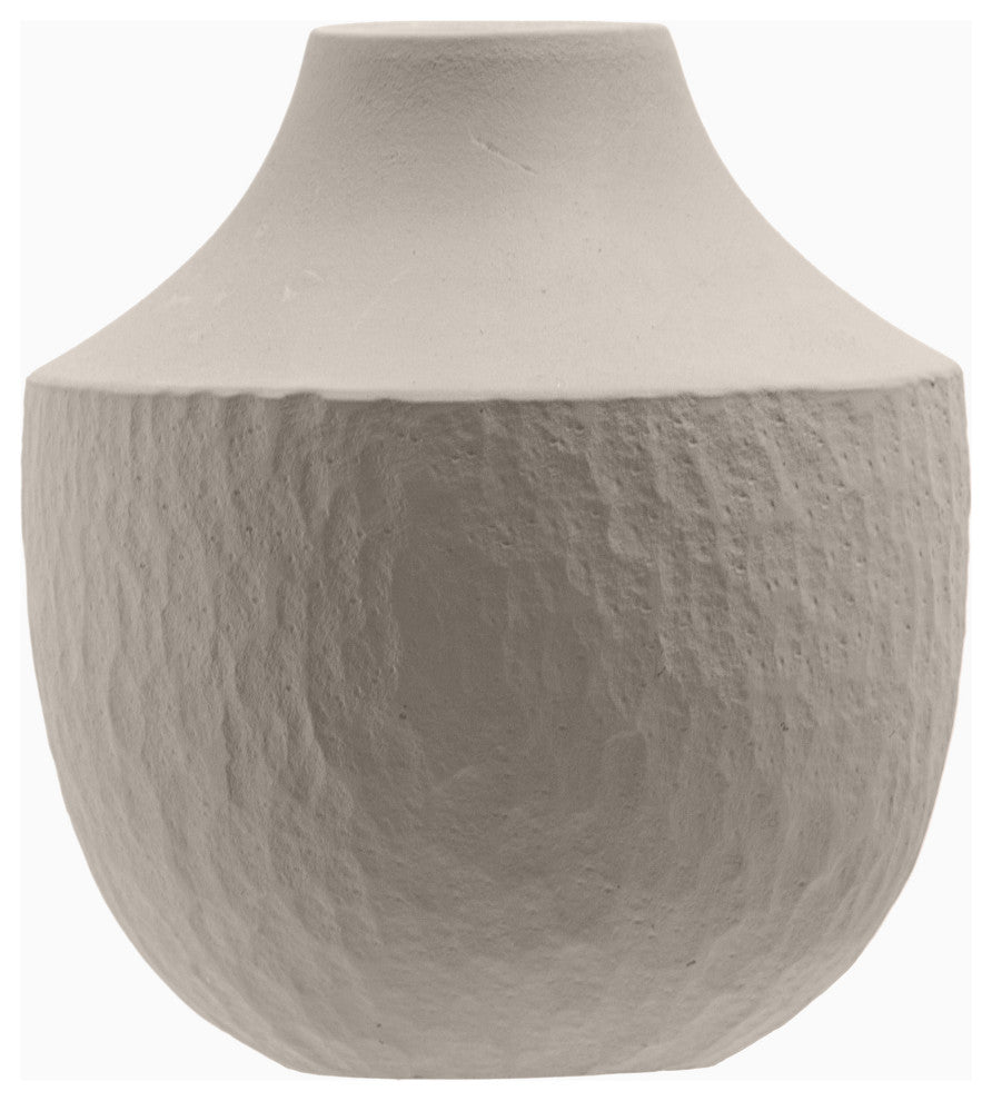 First of A Kind Vallun Decorative Vessel Warm Gray