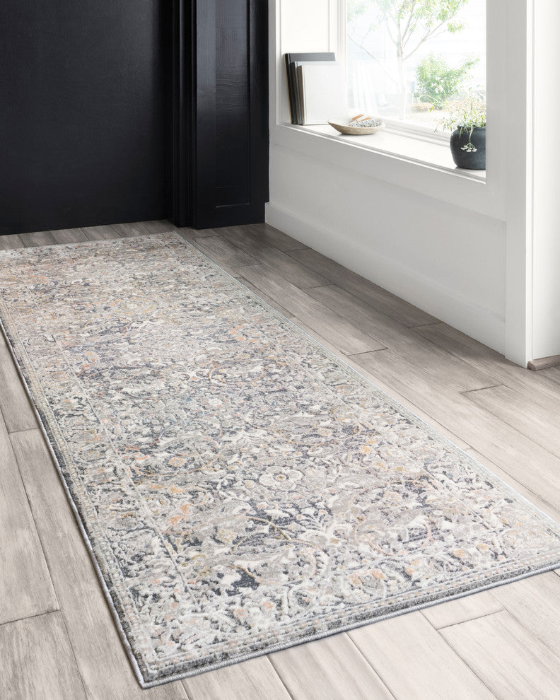 Lucia Rug, Gray and Mist, Gray/Mist, 2'8"x14'