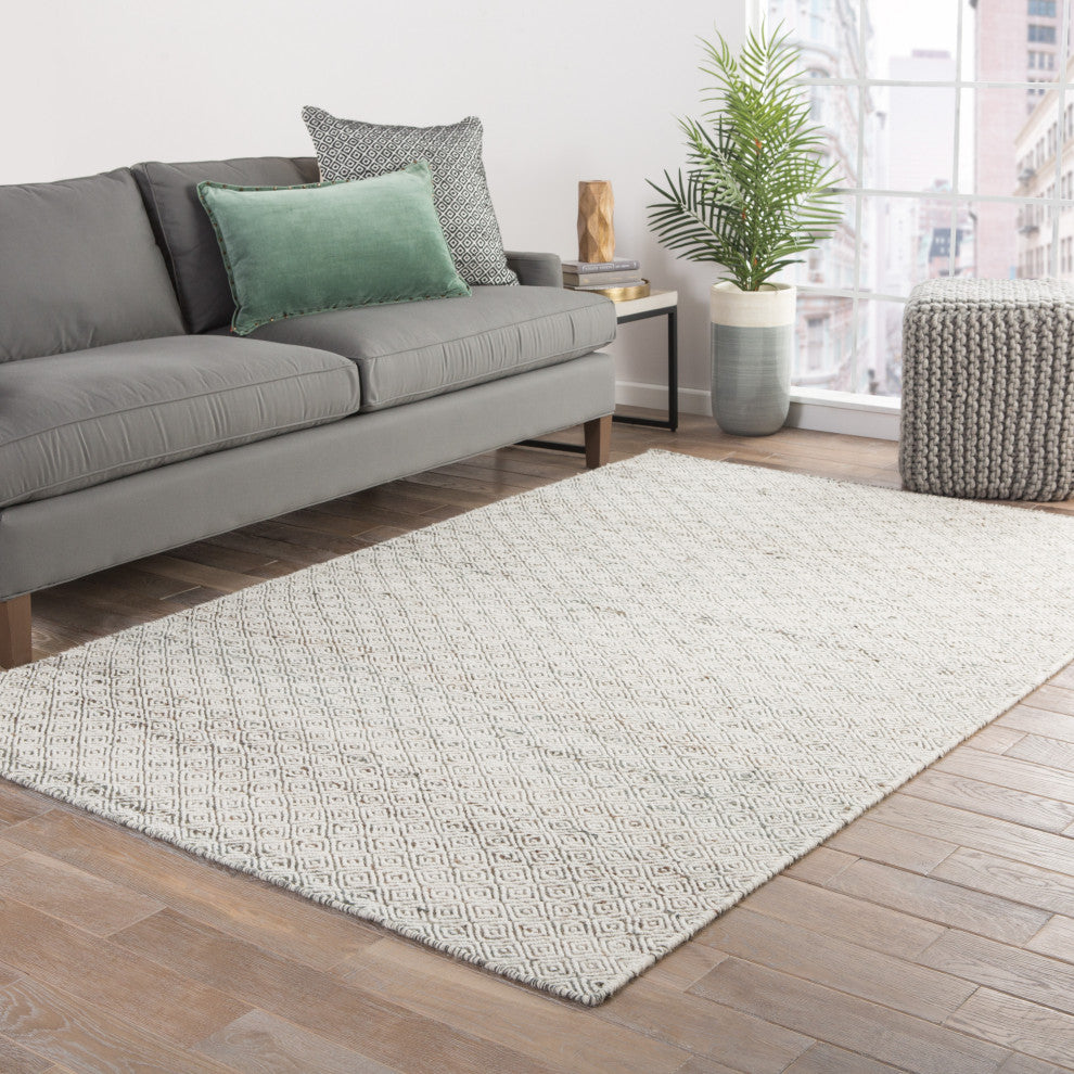 Jaipur Living Wales Natural Geometric Tan/ White Area Rug 10'X14'
