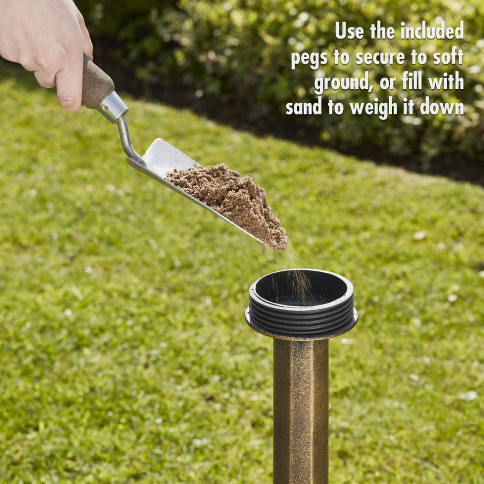 Free Standing Bird Bath for Yard and Garden, Antique Brushed Bronze
