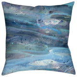 Laural Home Rolling Waves 18" X 18" Indoor Decorative Pillow