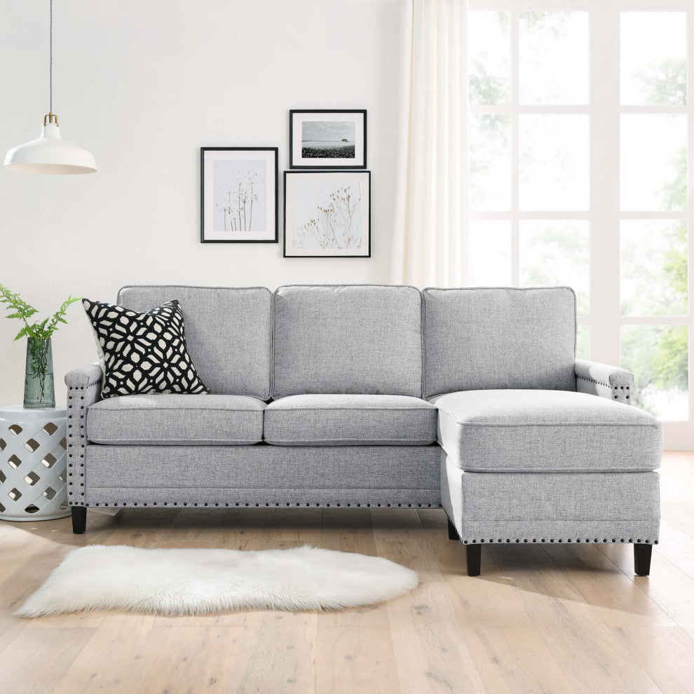 Sofa, Fabric, Gray, Modern, Living Lounge Room Hotel Lobby Hospitality