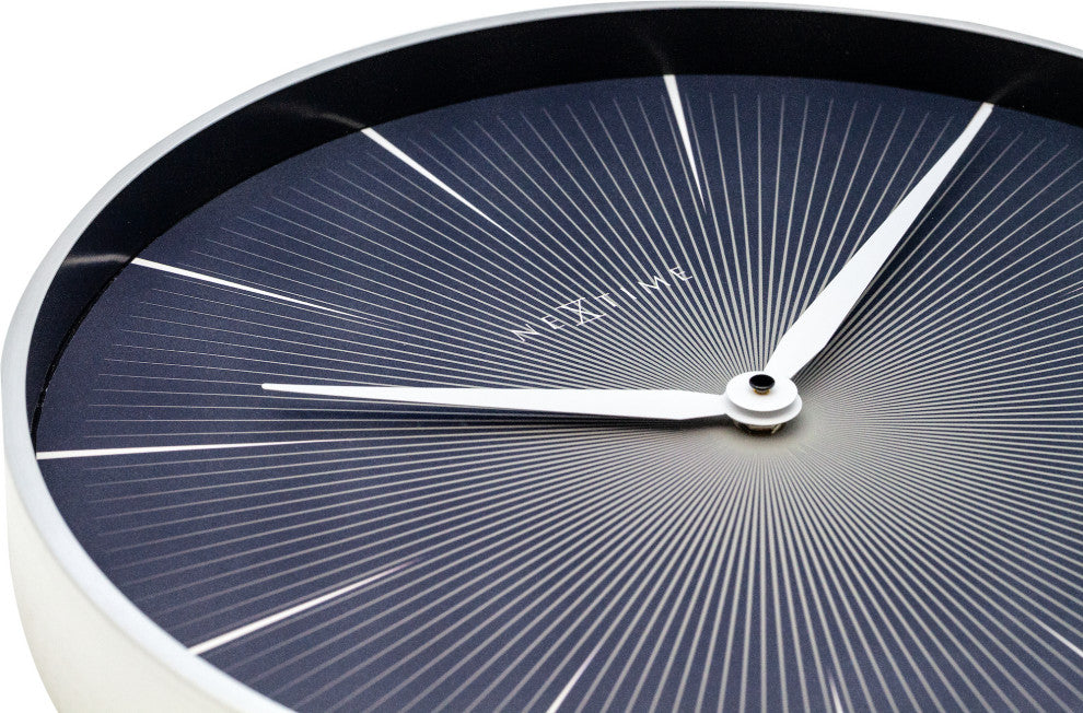 NeXtime 2 Seconds Wall Clock, Black