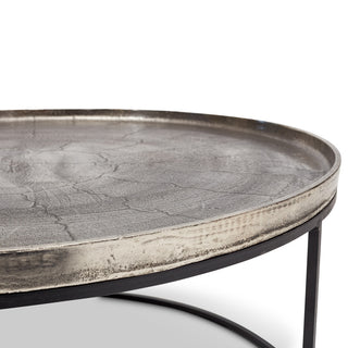 Sana Coffee Table, Vintage Silver, Black