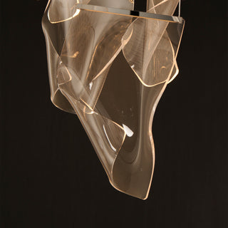 ET2 E24874-133 Rinkle 16"W LED Multi Light Abstract Pendant - Brushed Gunmetal