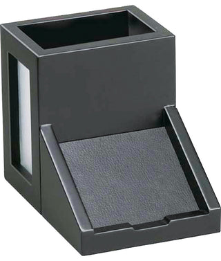 Pencil Cup with Note Holder, Black