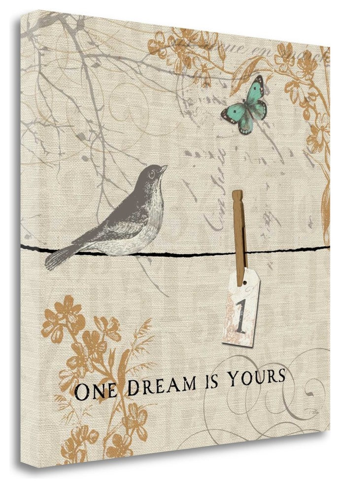 "Words That Count I" By Pela, Giclee Print on Gallery Wrap Canvas, Ready to Hang