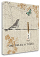 "Words That Count I" By Pela, Giclee Print on Gallery Wrap Canvas, Ready to Hang