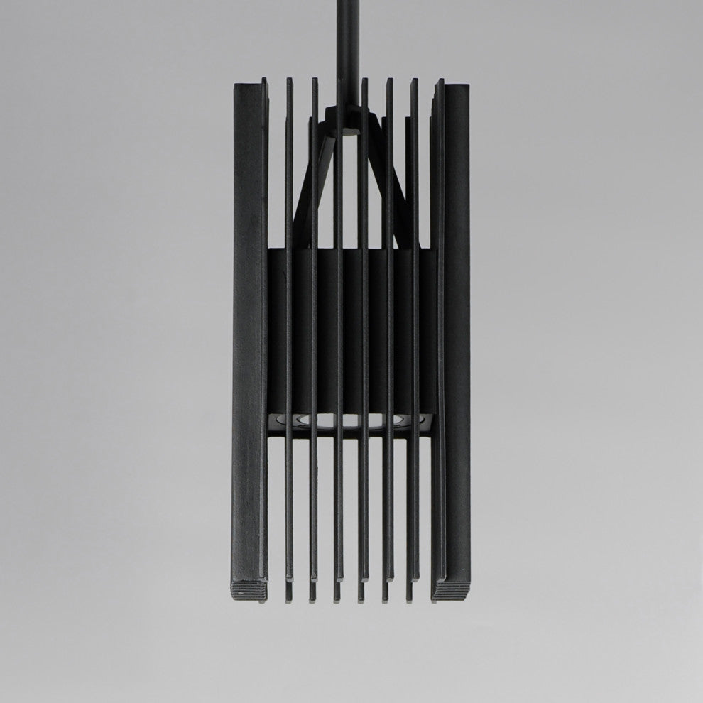 ET2 E30119 Rampart 6"W LED Outdoor Mini Pendant - Black
