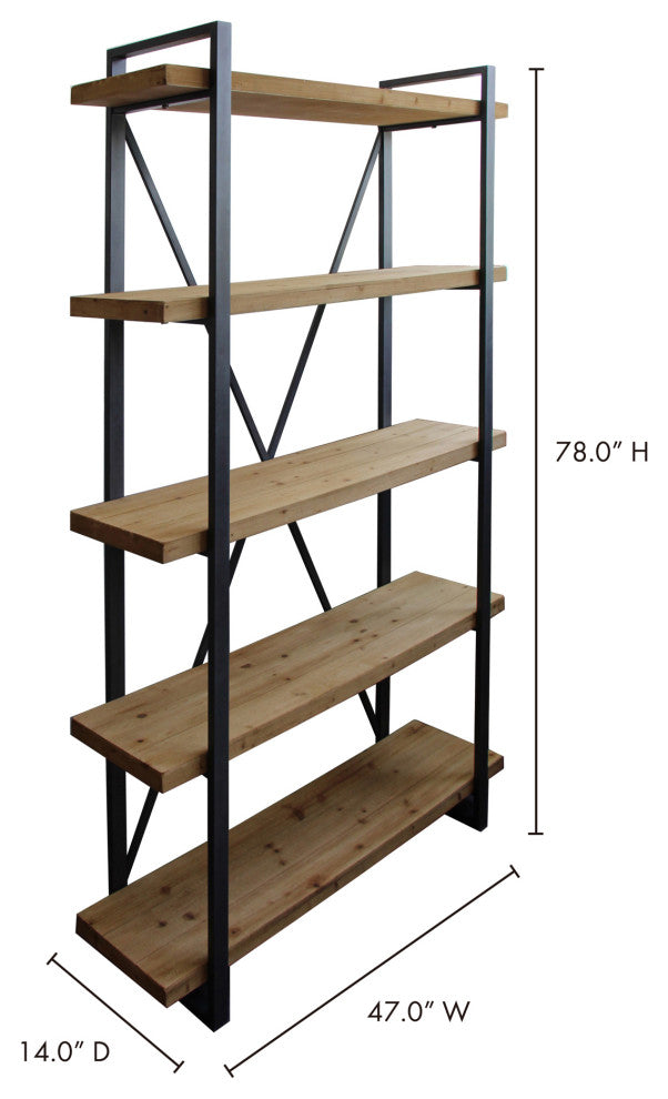 Rustic Lex 5 Level Shelf Natural - Natural