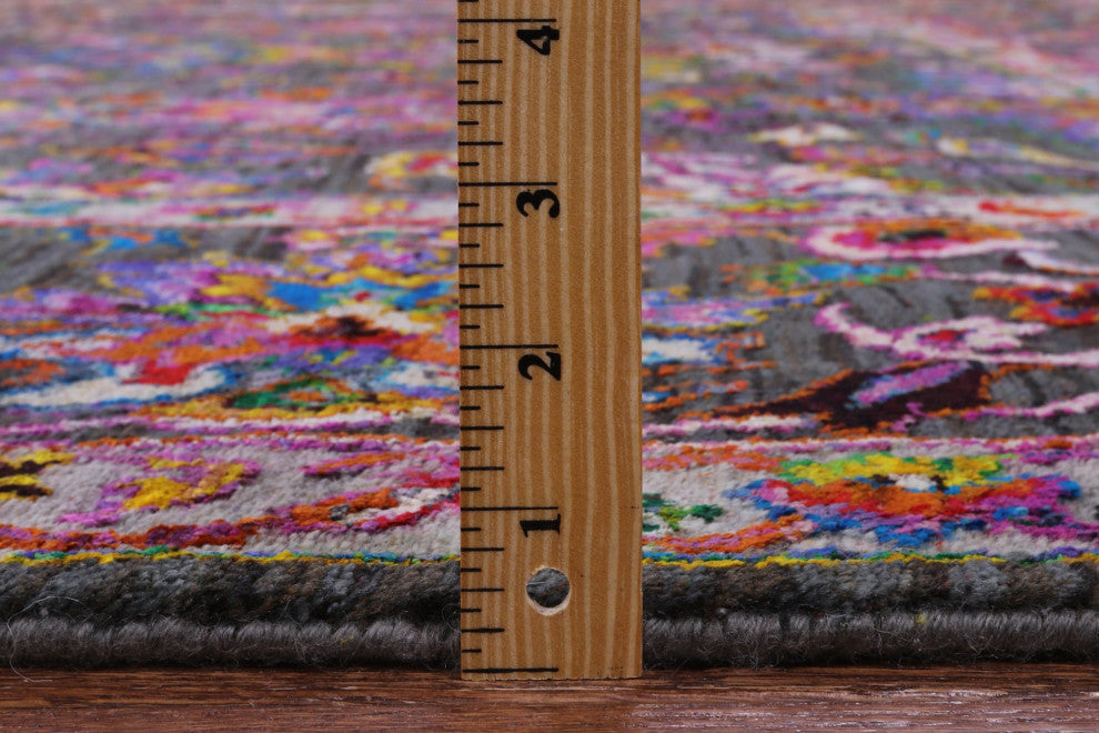 8' 10" X 11' 10" Wool & Silk Persian Hand-Knotted Rug - Q13733