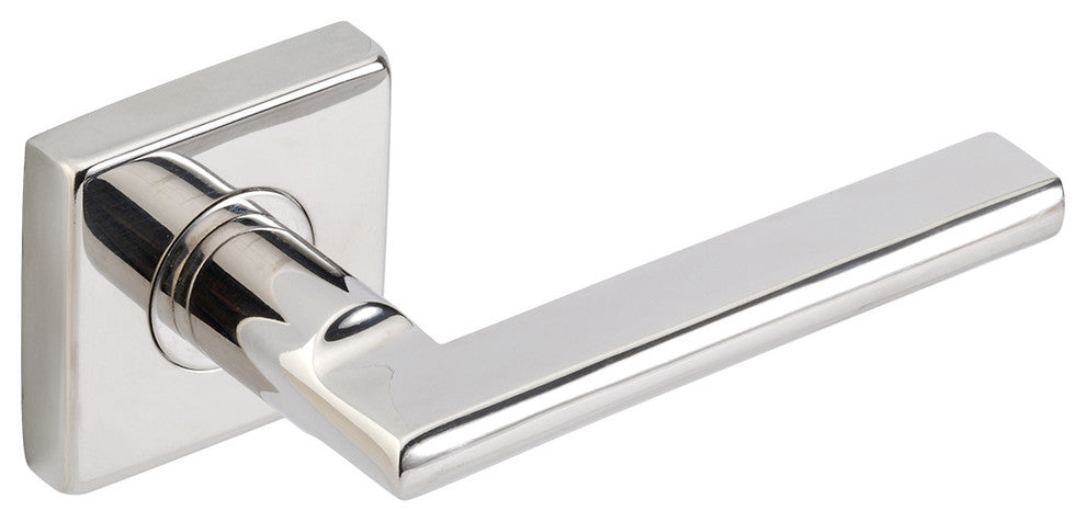 Sunrise Lever, Tubular Passage, Polished Stainless Steel, 2-3/4" Backset