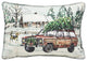 Trucking Tree Pillow, Oblong