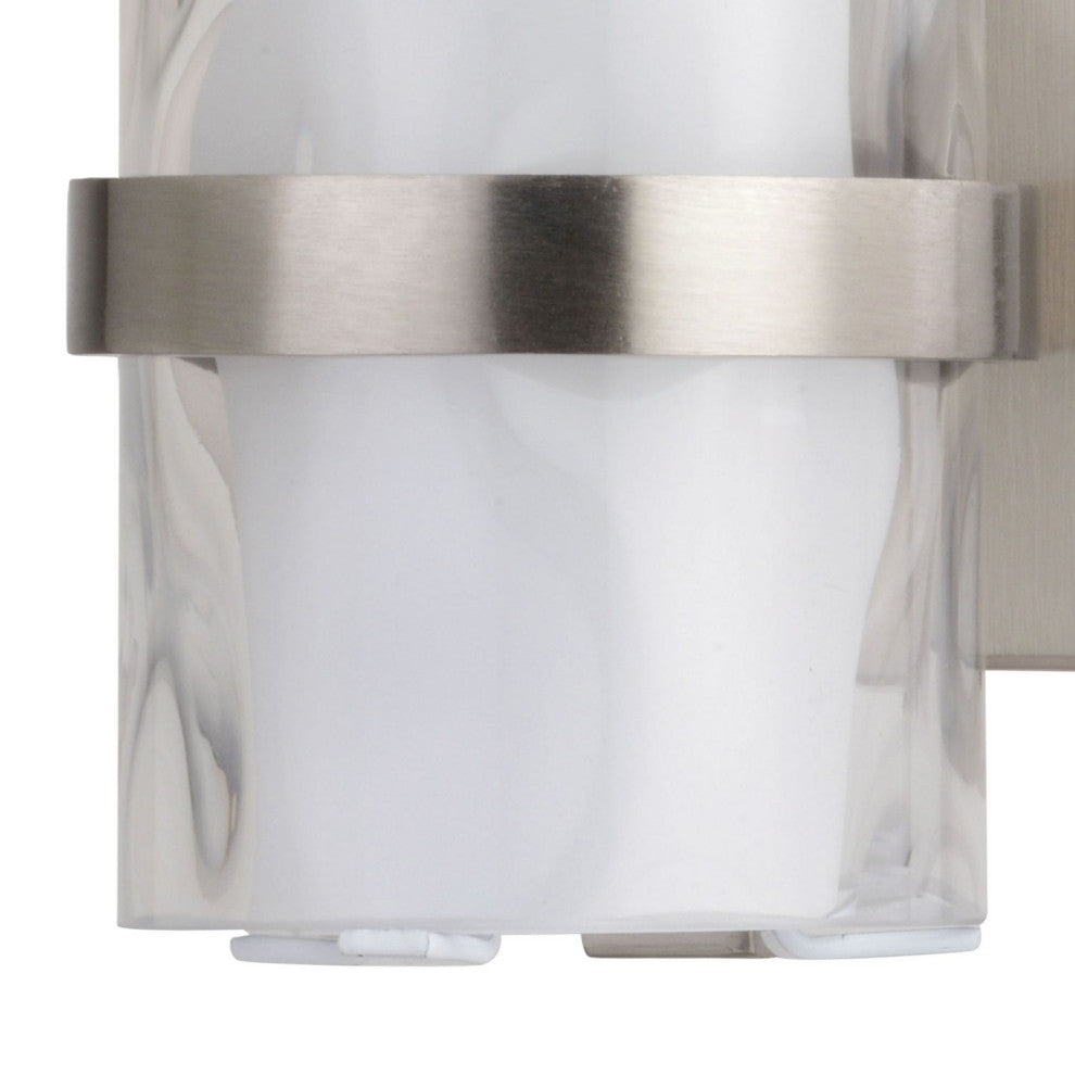 Vaxcel Vilo 1-Light Wall Light, Satin Nickel