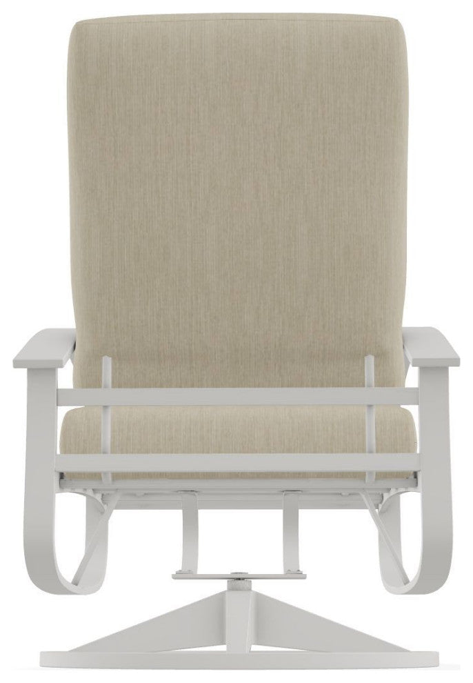 Belle Isle Cushion Outdoor Swivel Rocker, Huskie/Snow