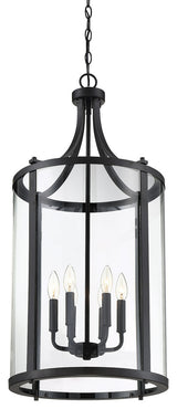 Penrose 6-Light Medium Foyer Lantern, Matte Black