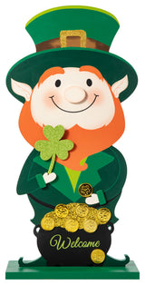 23.5"H St.Patrick's Wooden Porch Decor