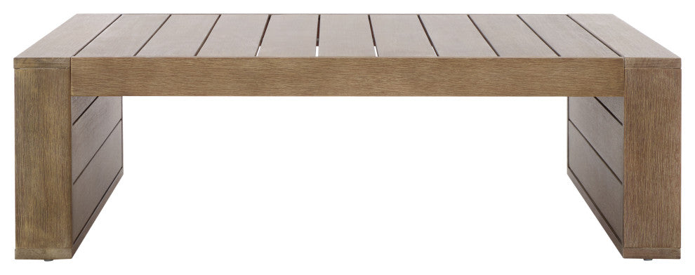 Safavieh Couture Santiago Indoor-Outdoor Patio Coffee Table, Natural