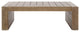 Safavieh Couture Santiago Indoor-Outdoor Patio Coffee Table, Natural