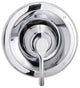 Antioch Single Handle Pressure Balance Trim Kit for Valve Only, Chrome