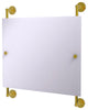 Prestige Skyline Landscape Frameless Rail Mounted Mirror, Polished Brass
