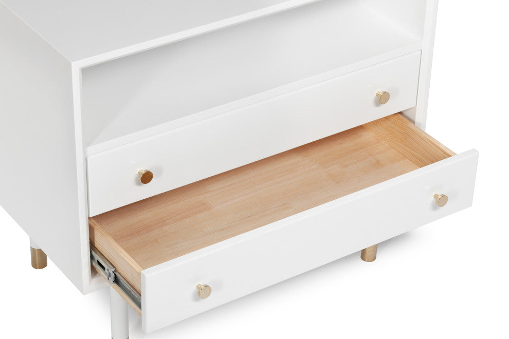 Lala Large Side Table, Satin White