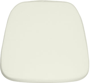 Soft Fabric Chiavari Chair Cushion, Ivory, 15"x15"x2"