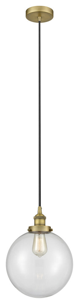 Innovations 616-1PH-BB-G202-10-LED 1-Light Mini Pendant, Brushed Brass