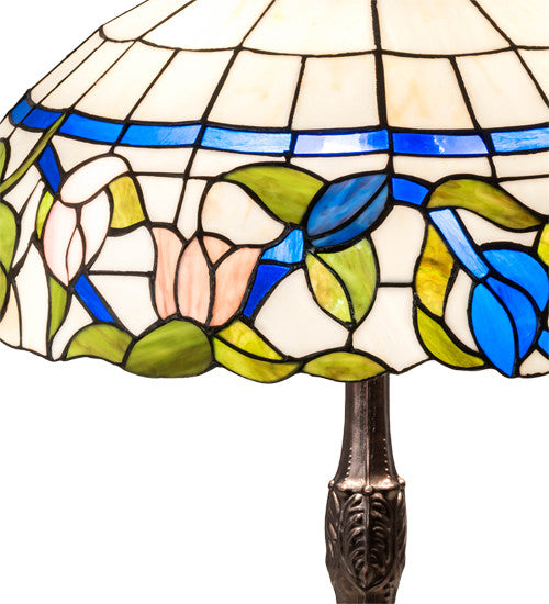 Meyda Lighting 232796 26" High Rose Vine Table Lamp