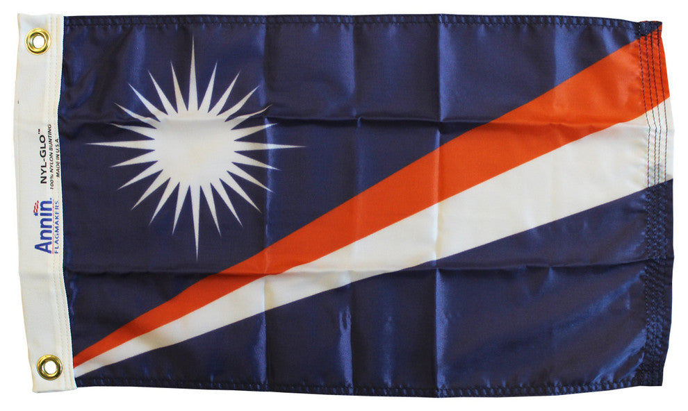 Marshall Islands, 12"x18" Nylon Flag
