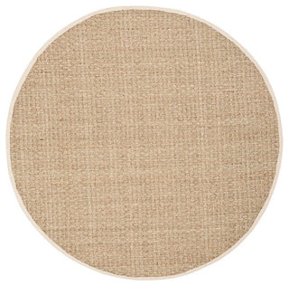 Safavieh Natural Fiber Nf114J Solid Color Rug, Natural/Ivory, 5'0"x5'0" Square