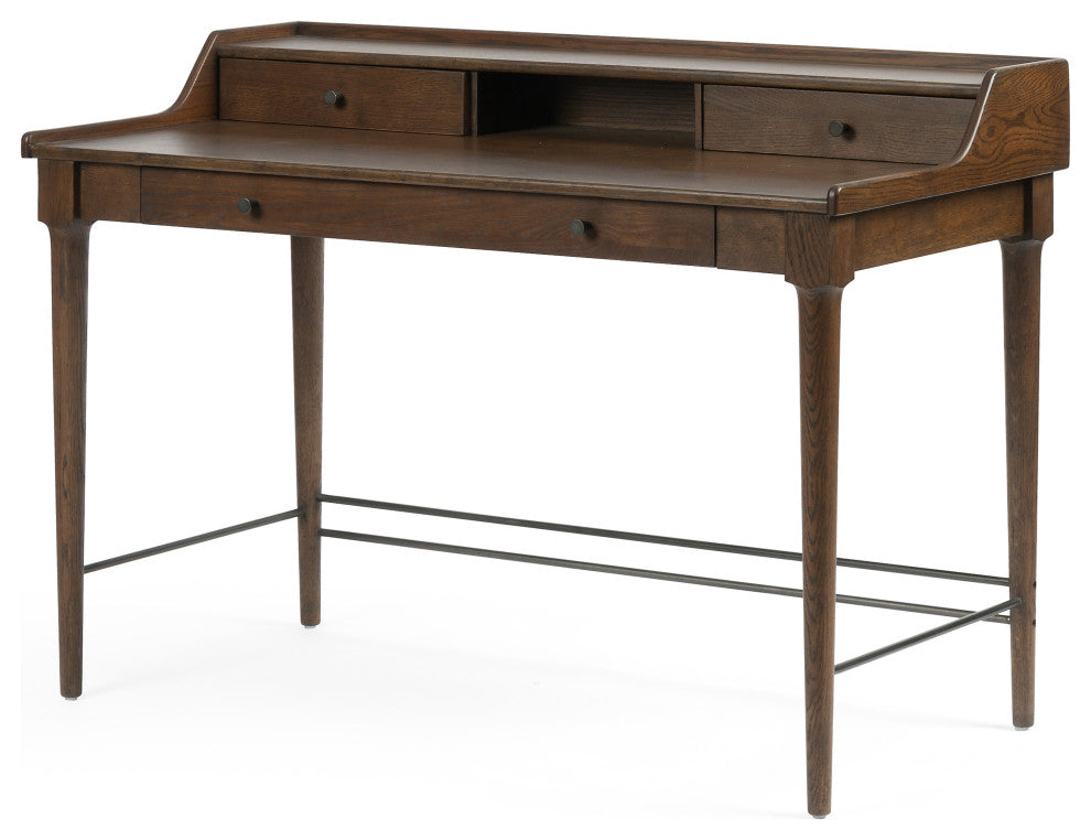Moreau Writing Desk-Dark Toasted Oak