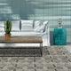 Peranakan Tile Collection Grey 5' x 8' Rectangle Indoor-Outdoor Area Rug