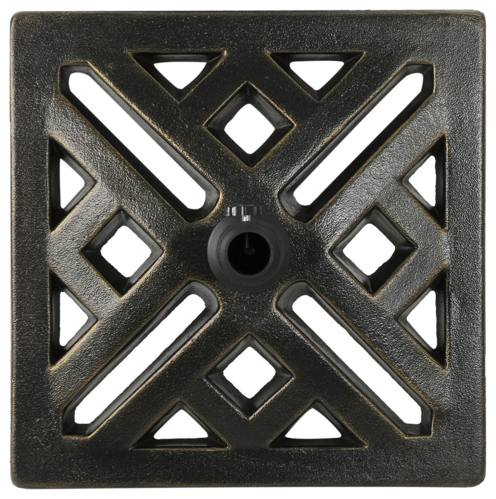 Lisa Outdoor 31 Lbs Concrete Square Umbrella Base