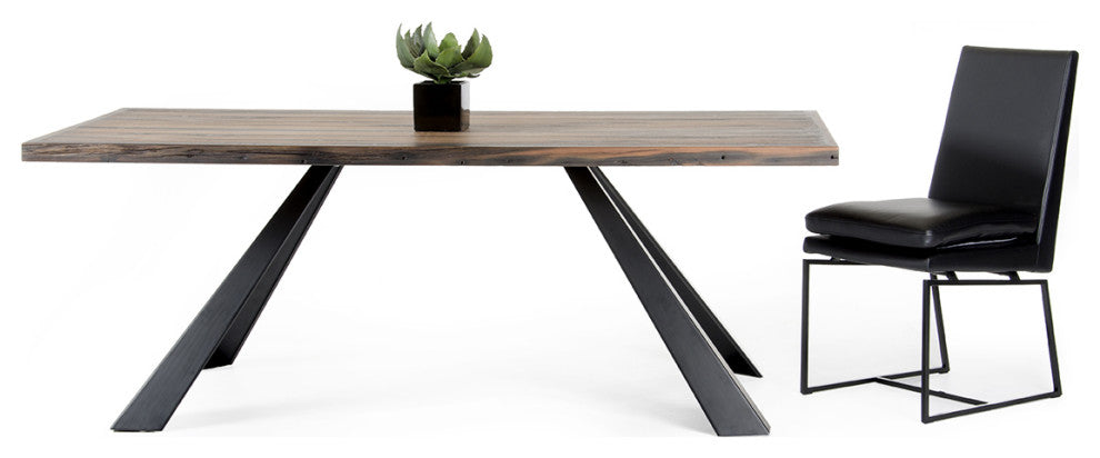 HomeRoots 30" Ship Wood and Metal Dining Table