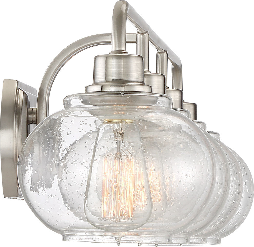 Quoizel TRG8604BN Four Light Bath Fixture Trilogy Brushed Nickel