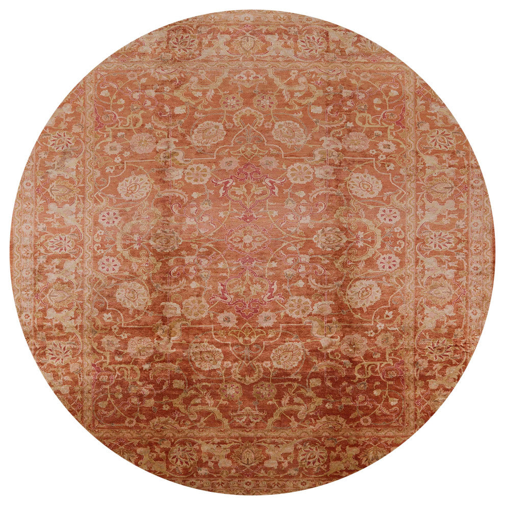 Ahgly Company Indoor Round Mid-Century Modern Area Rugs, 6' Round