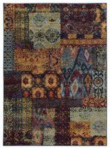 Oriental Weavers Andorra Multi/ Blue Abstract Indoor Area Rug 3'3"X5'2"