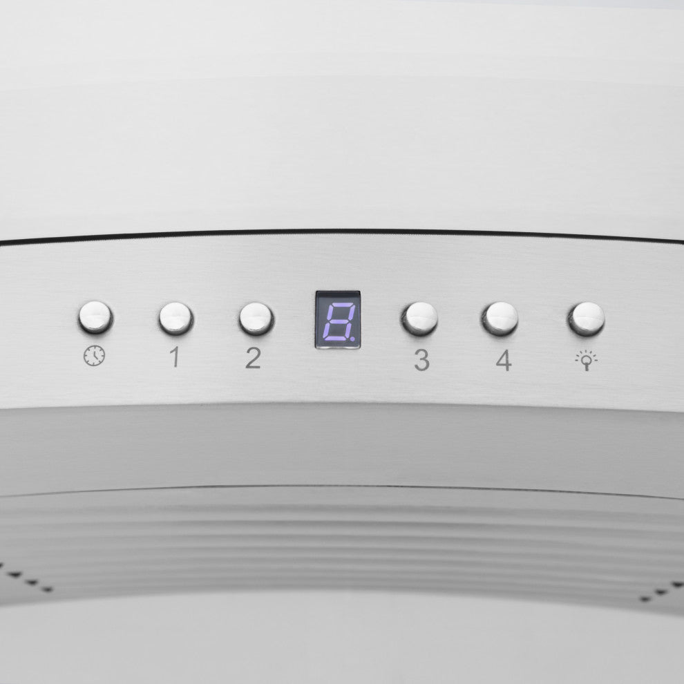 30" ZLINE CrownSound Ducted Vent Wall Mount Range Hood, KN4CRN-BT-30