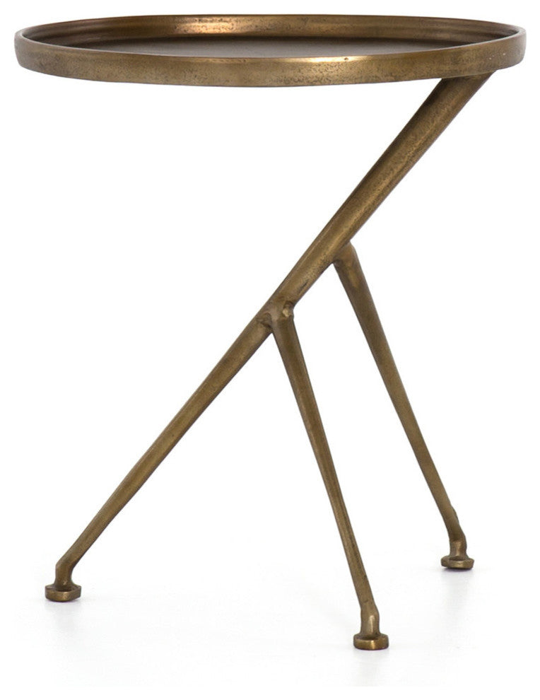 Schmidt Accent Table-Raw Antique Brass