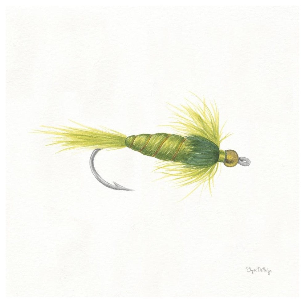 "Gone Fishin IV" Digital Paper Print by Elyse DeNeige, 38"x38"