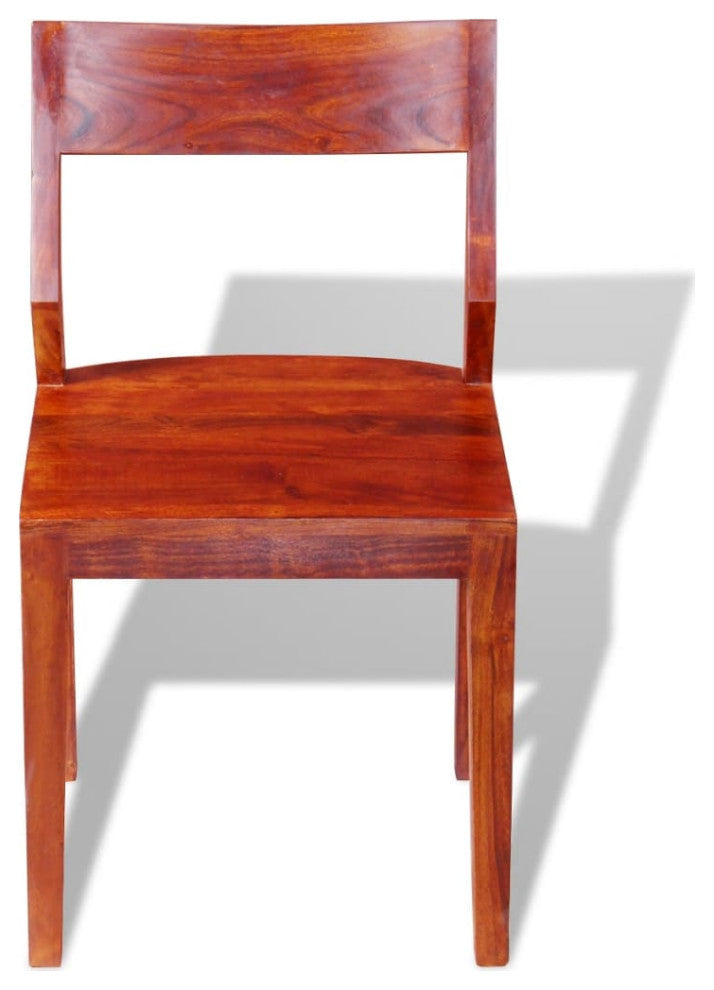 vidaXL Dining Chairs 6 pcs Solid Acacia Wood Sheesham