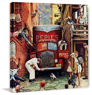 "Road Block" Art Print, 101x101 cm