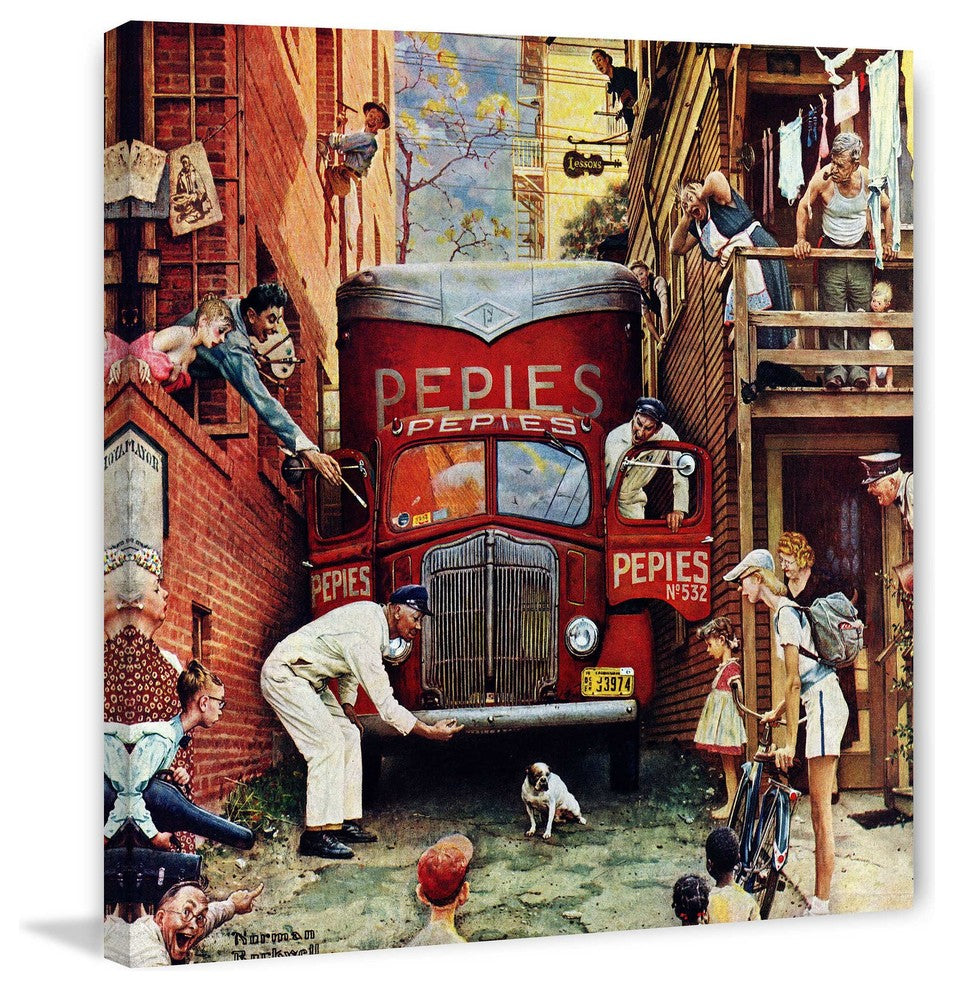 "Road Block" Art Print, 101x101 cm