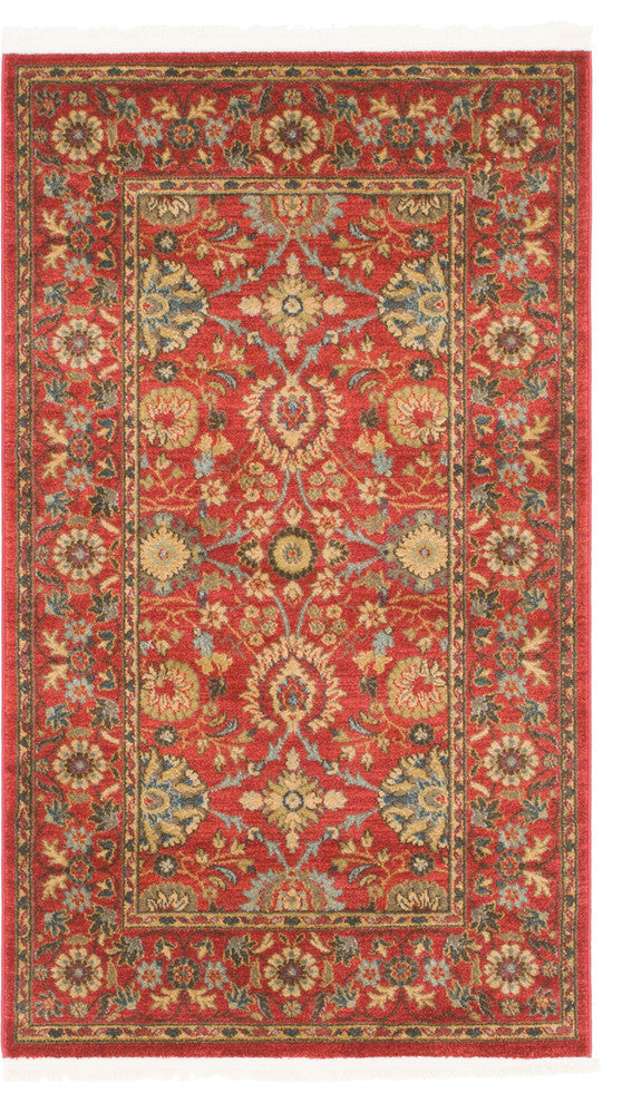 Unique Loom Red Edinburgh Monroe 3' 3 x 5' 3 Area Rug